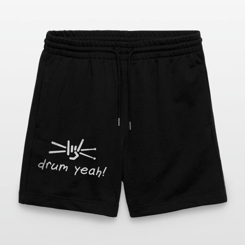 Drum Yeah! Energetic Drum Pattern Illustration Stanley/Stella Trainer Unisex Organic Jogging Shorts