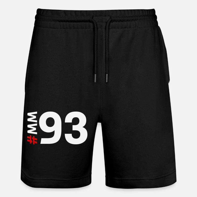MM93 - Short de jogging bio TRAINER Stanley/Stella unisexe - noir