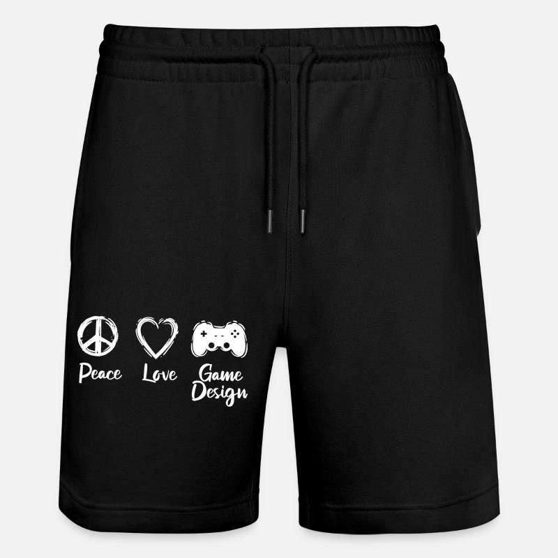 Game Development Motivation - Stanley/Stella Trainer Unisex Organic Jogging Shorts - black