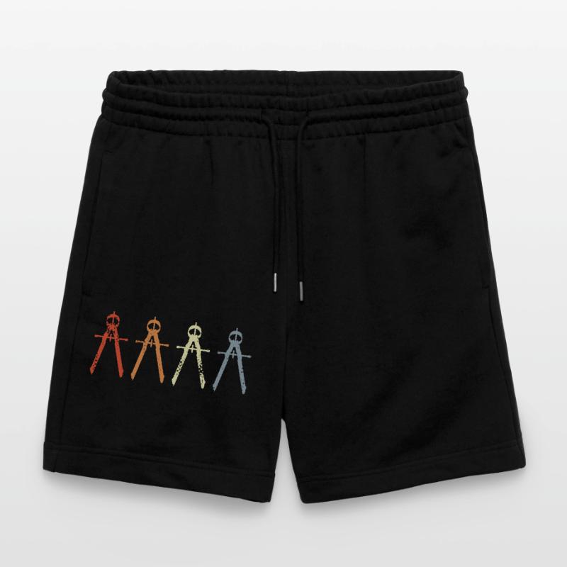 Retro Architect Circle Stanley/Stella Trainer Unisex Organic Jogging Shorts