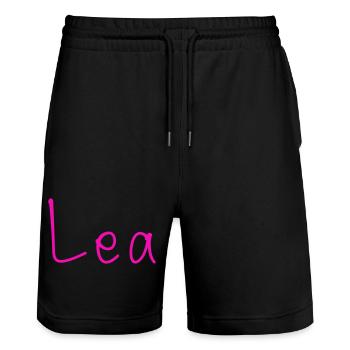 Leah - Stanley/Stella Trainer Unisex Organic Jogging Shorts - black - Front - Nik (191cm) & Marisol (170cm)