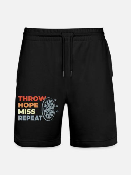 Throw Hope Miss Repeat - Stanley/Stella Unisex Bio Joggingshorts Trainer  - Schwarz