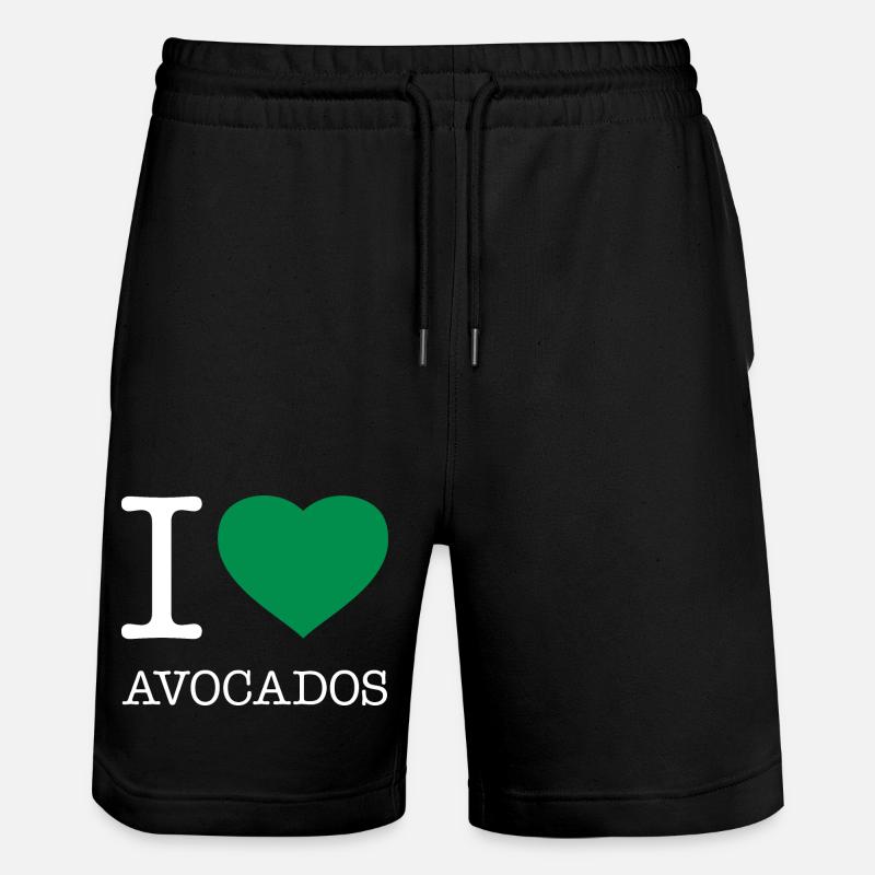 J’AIME LES AVOCATS Avokados - Short de jogging bio TRAINER Stanley/Stella unisexe - noir