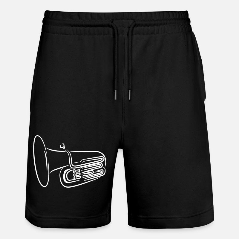 Tuba Skizze - Stanley/Stella Unisex Bio Joggingshorts Trainer  - Schwarz