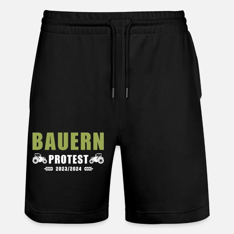 Bauernproteste 2023-2024 - Stanley/Stella Unisex Bio Joggingshorts Trainer  - Schwarz