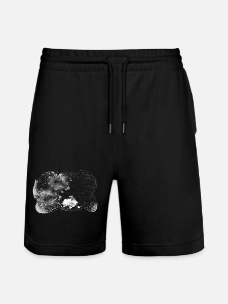 Supernova Orbit Baggrund gennemsigtig stormfuld - Stanley/Stella Trainer økologiske unisex joggingshorts - sort
