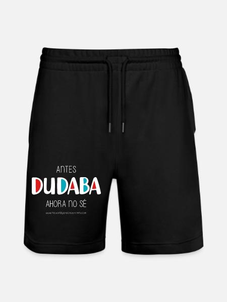 J’avais l’habitude de douter (sombre) - Short de jogging bio TRAINER Stanley/Stella unisexe - noir