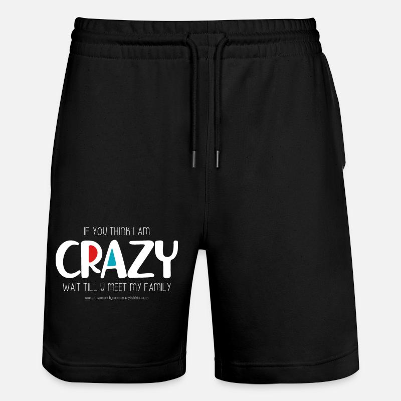 Je suis fou (sombre) - Short de jogging bio TRAINER Stanley/Stella unisexe - noir