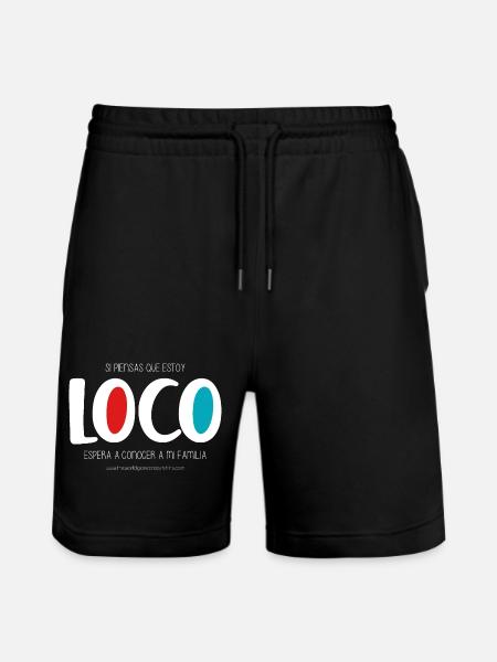 I'm crazy (dark) - Stanley/Stella Trainer Unisex Organic Jogging Shorts - black
