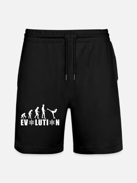 EVOLUTION FIGURE SKATING WINTER SNOW - Stanley/Stella Trainer Unisex Organic Jogging Shorts - black