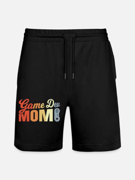 Game Developer Mom - Stanley/Stella Trainer Unisex Organic Jogging Shorts - black