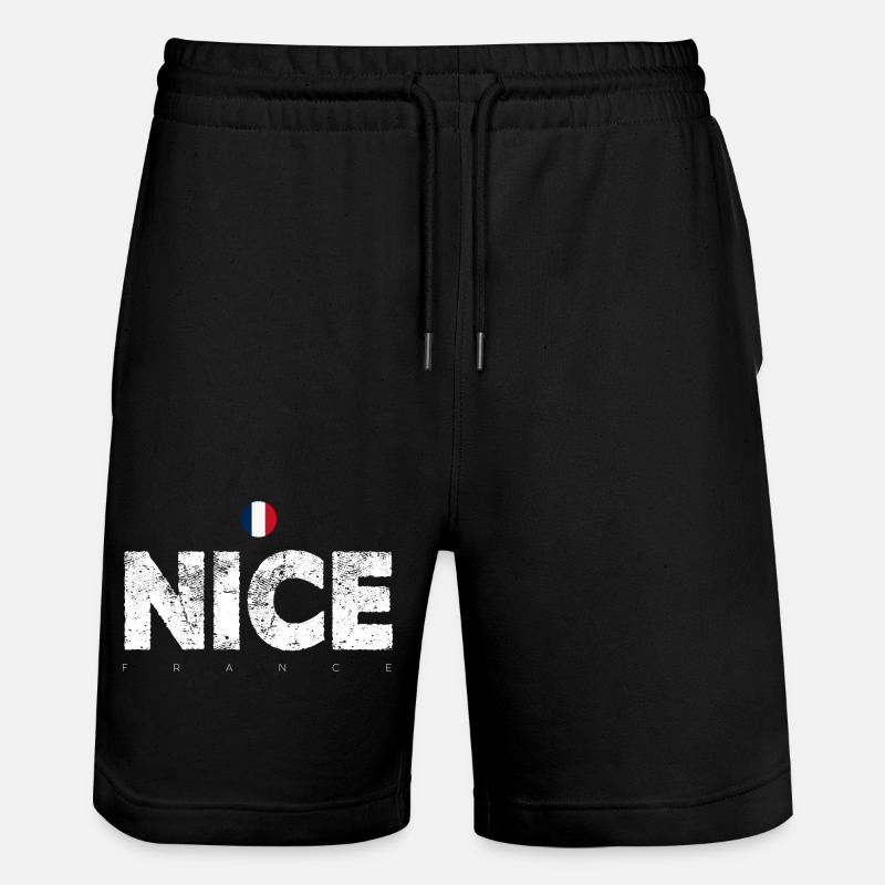Nizza Frankreich Verzweifelte Briefe - Stanley/Stella Unisex Bio Joggingshorts Trainer - Schwarz