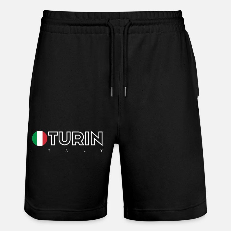 Turin - Stanley/Stella Unisex Bio Joggingshorts Trainer  - Schwarz