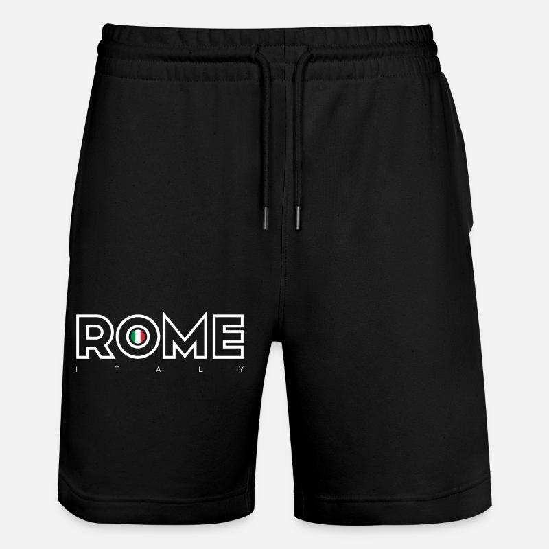 Drapeau italien de Rome O Emblem - Short de jogging bio TRAINER Stanley/Stella unisexe - noir