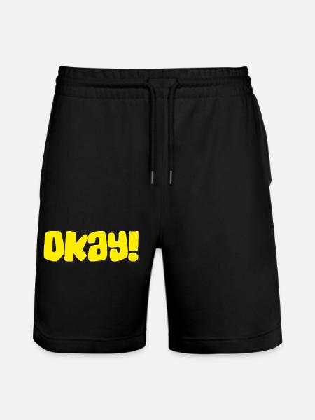 Okay - Stanley/Stella Unisex Bio Joggingshorts Trainer  - Schwarz