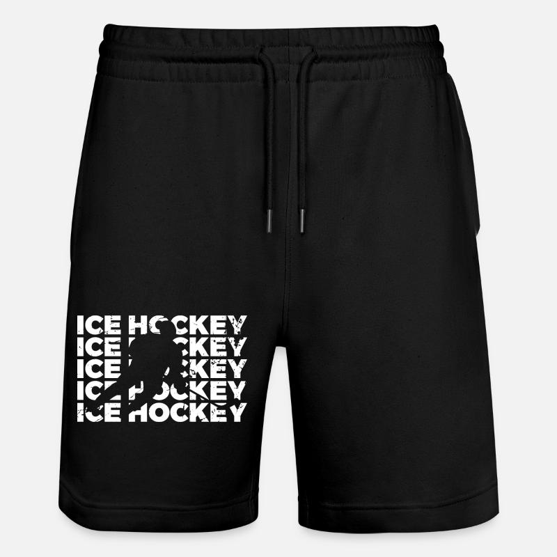 Eishockey - Stanley/Stella Unisex Bio Joggingshorts Trainer  - Schwarz