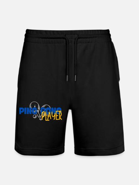 Ping Pong Player - Stanley/Stella Trainer Unisex Organic Jogging Shorts - black