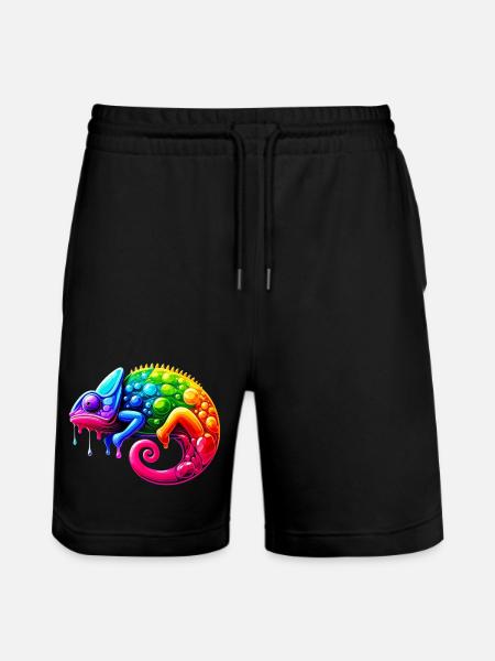 Chameleon - Stanley/Stella Trainer Unisex Organic Jogging Shorts - black