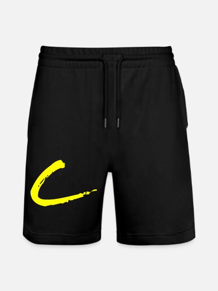 Buchstabe C - Stanley/Stella Unisex Bio Joggingshorts Trainer  - Schwarz