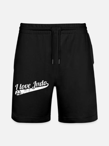 Judo Love - Stanley/Stella Trainer Unisex Organic Jogging Shorts - black