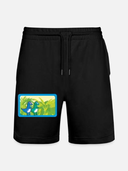 Baby Dinos T- Rex | Customisable - Stanley/Stella Trainer Unisex Organic Jogging Shorts - black