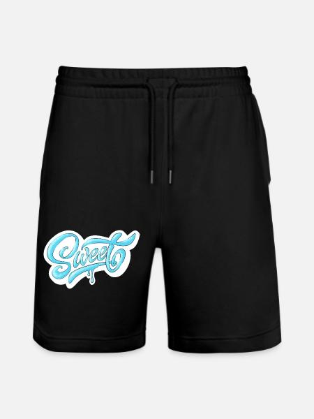 Cold Sweet Script Design - Stanley/Stella Trainer Unisex Organic Jogging Shorts - black