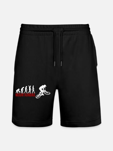 Evolution Mountainbike - Stanley/Stella Unisex Bio Joggingshorts Trainer - Schwarz