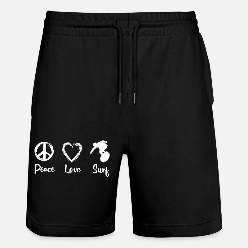 Paix Amour Surf - Short de jogging bio TRAINER Stanley/Stella unisexe - noir