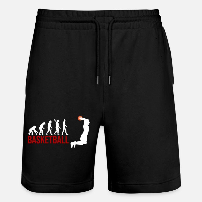 Evolution Basketball - Stanley/Stella Unisex Bio Joggingshorts Trainer  - Schwarz