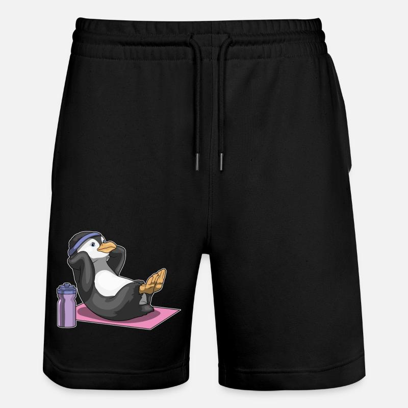 Penguin Abdomen Training Bodybuilding - Short de jogging bio TRAINER Stanley/Stella unisexe - noir