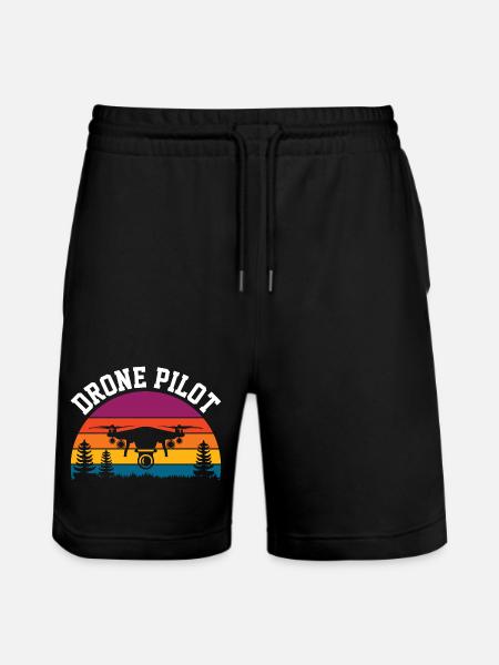 Pilote de drone - Short de jogging bio TRAINER Stanley/Stella unisexe - noir