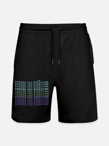 Choose you everytime self-love selflove - Stanley/Stella Trainer Unisex Organic Jogging Shorts - black