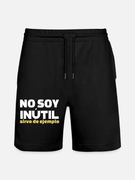 No Soy Inutil Servo de Ejemplo - Stanley/Stella Trainer Unisex Organic Jogging Shorts - black