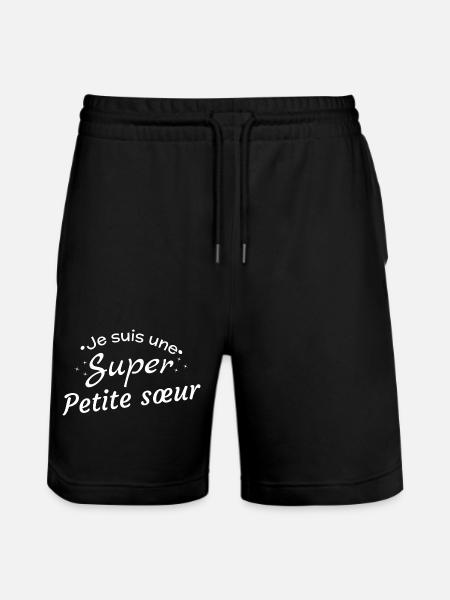 I'm a great little sister - Stanley/Stella Trainer Unisex Organic Jogging Shorts - black