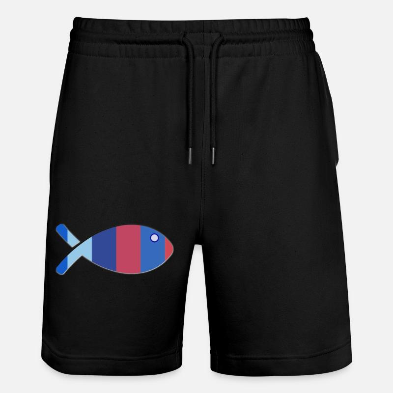 FISCH - Stanley/Stella Unisex Bio Joggingshorts Trainer  - Schwarz