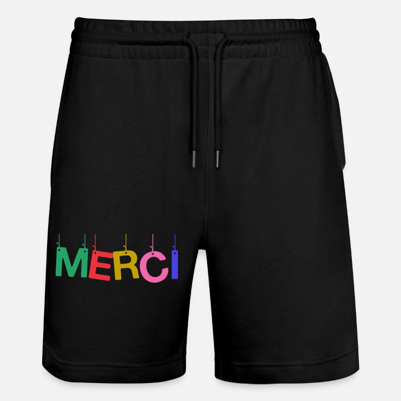 MERCI. MAÎTRESSE. MAÎTRE. MERCI MAÎTRESSE - Short de jogging bio TRAINER Stanley/Stella unisexe - noir