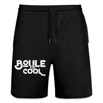 Boule is cool! Bouler Outfit Boule Balls - Stanley/Stella Trainer Unisex Organic Jogging Shorts - black - Front - Nik (191cm) & Marisol (170cm)