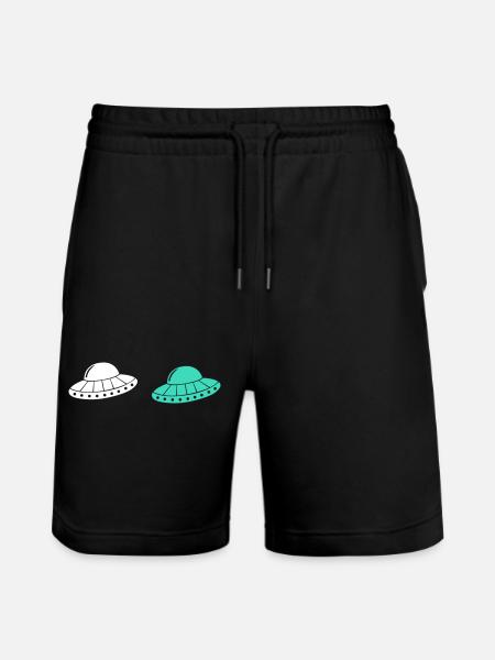 UFO 2 - Stanley/Stella Trainer Unisex Organic Jogging Shorts - black
