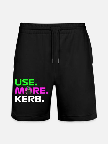 USE. MORE. KERB. - Stanley/Stella Trainer Unisex Organic Jogging Shorts - black