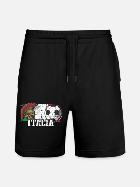 Italien Fußball - Stanley/Stella Unisex Bio Joggingshorts Trainer  - Schwarz