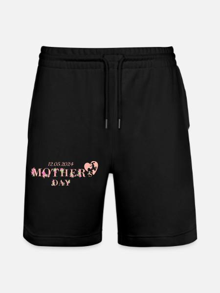 Mother's Day 12.05.2024 - Stanley/Stella Trainer Unisex Organic Jogging Shorts - black