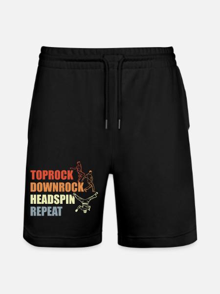 Breakdance Routine - Stanley/Stella Unisex Bio Joggingshorts Trainer - Schwarz