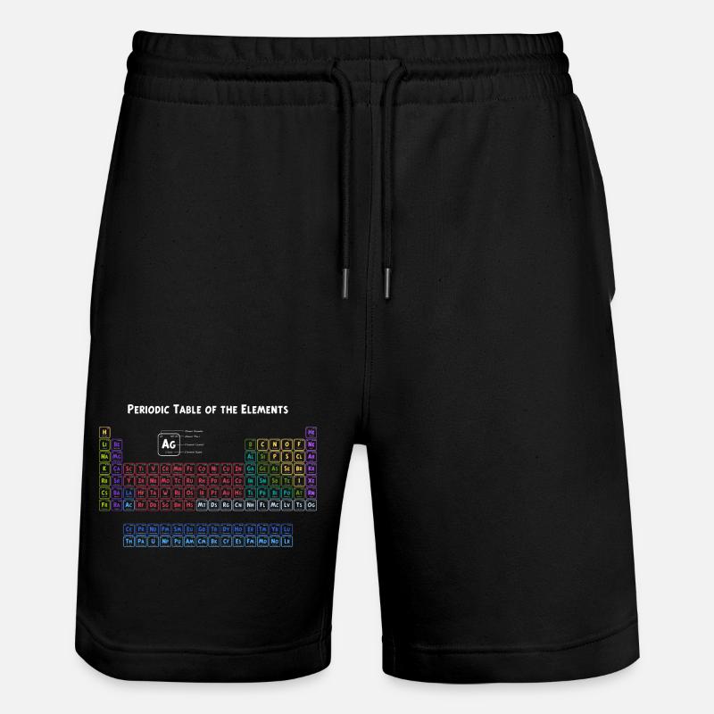 Periodensystem der Elemente - Stanley/Stella Unisex Bio Joggingshorts Trainer  - Schwarz
