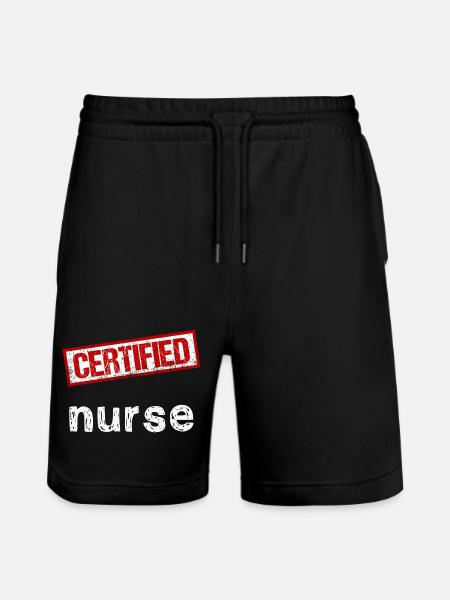 Nurse - Stanley/Stella Trainer Unisex Organic Jogging Shorts - black