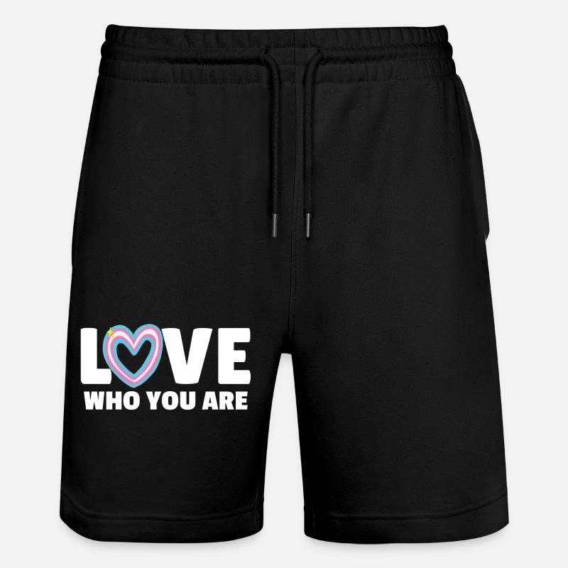 Transgenre. Aimez qui vous êtes - Short de jogging bio TRAINER Stanley/Stella unisexe - noir