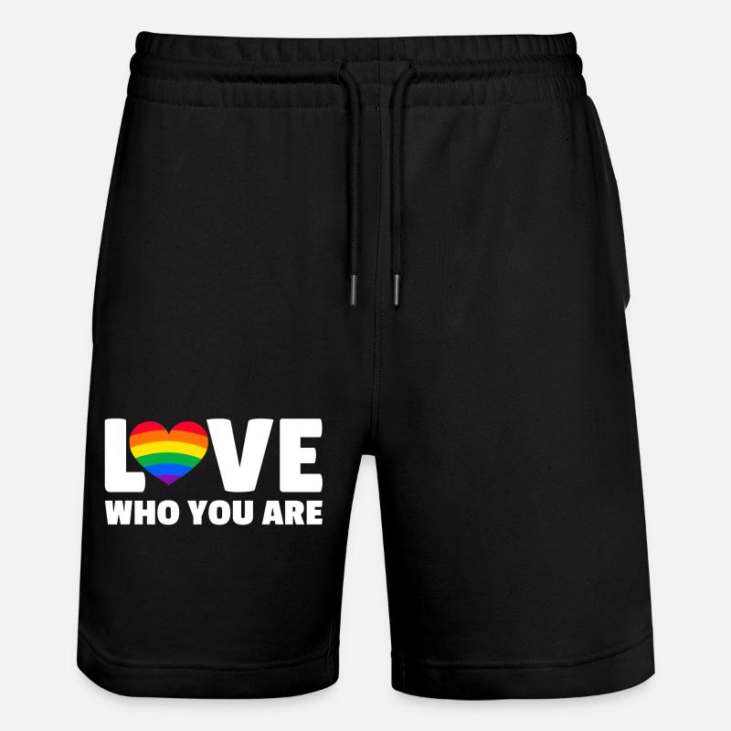 Aimez-vous qui vous êtes - Short de jogging bio TRAINER Stanley/Stella unisexe - noir