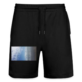 JensJensen - Stanley/Stella Unisex Bio Joggingshorts Trainer  - Schwarz - Vorne - Nik (191cm) & Marisol (170cm)