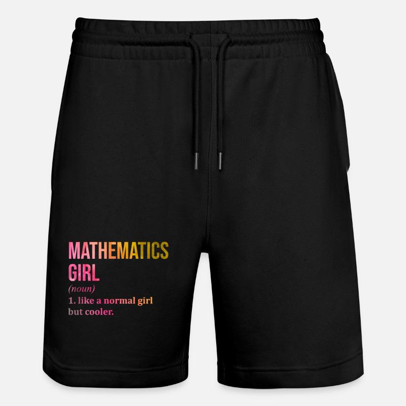 Mathematic - Stanley/Stella Trainer Unisex Organic Jogging Shorts - black