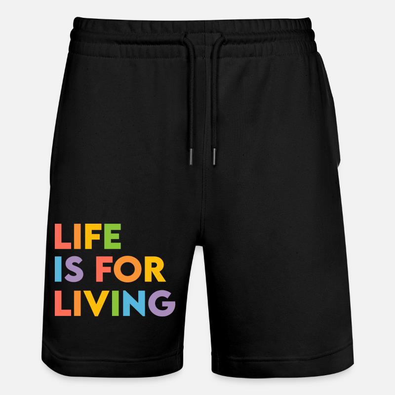 La vie, c’est pour vivre - Short de jogging bio TRAINER Stanley/Stella unisexe - noir
