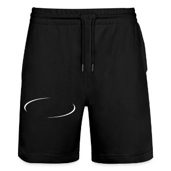 Cercle à la mode blanc - Short de jogging bio TRAINER Stanley/Stella unisexe - noir - Devant - Nik (191cm) & Marisol (170cm)